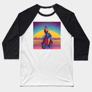 Scooter Girl Baseball T-Shirt